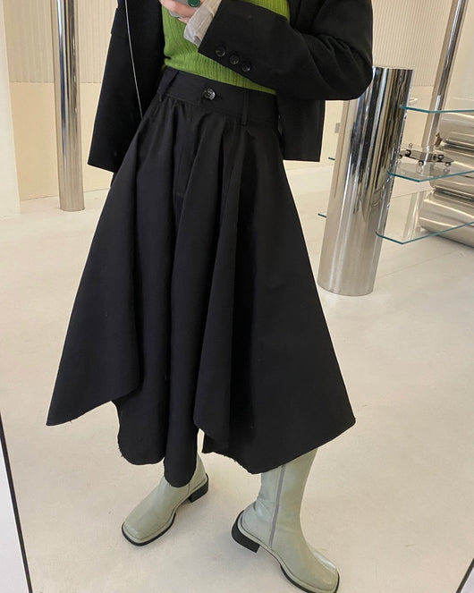 Falda Slim de Cintura Alta con Diseño Irregular - Image 26