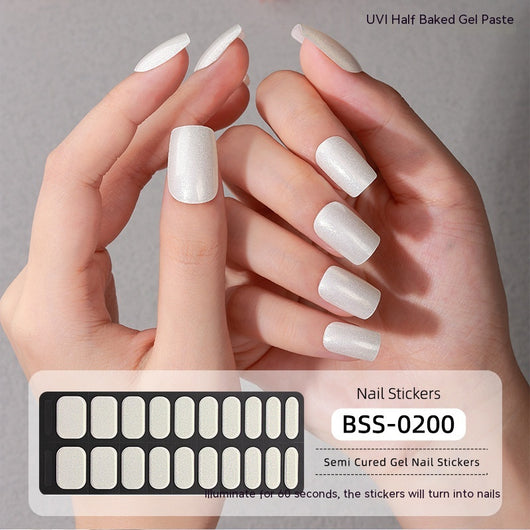Adhesivos de Uñas en Gel UV de Color Puro - Curado Fotográfico