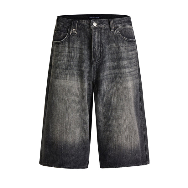 Pantalones Vaqueros Cropped Rectos Efecto Vintage Desgastado - Image 6
