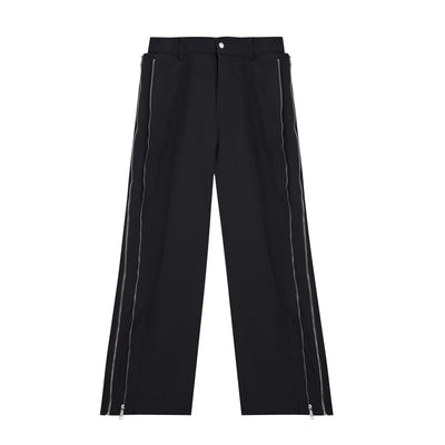 Pantalón Casual Deconstruido con Doble Cierre y Ajuste Ceñido - Image 5