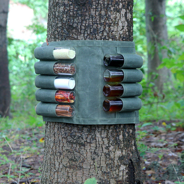 Set de Botellas Condimenteras de Vidrio para Camping Portátil
