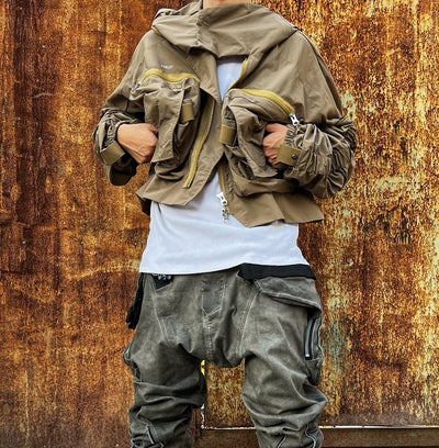 Chaqueta Funcional para Hombre con Cuello 3D y Capucha Desmontable - Image 18