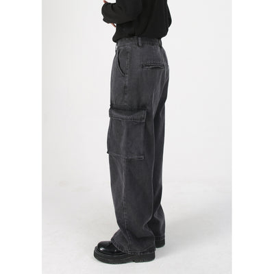 Pantalones Vaqueros Holgados Vintage Hip-hop para Hombre - Image 3