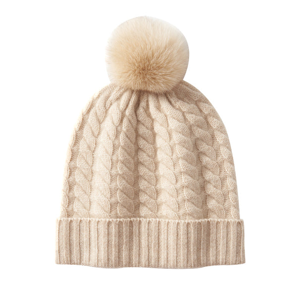Gorro de Cachemira Suave para Otoño e Invierno