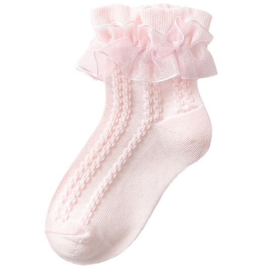 Calcetines Princesa Danza Blanco Delgado para Niña - Primavera y Otoño - Image 10