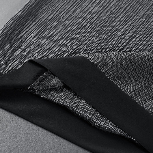 Traje Deportivo de Tres Piezas Talla Grande Tela Ice Silk Elástica - Image 17