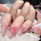 Uñas Postizas Diseño Fresa Verano