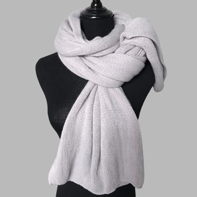 Bufanda de Cachemira para Mujer - Abrigo Cálido Invierno Color Sólido - Image 7