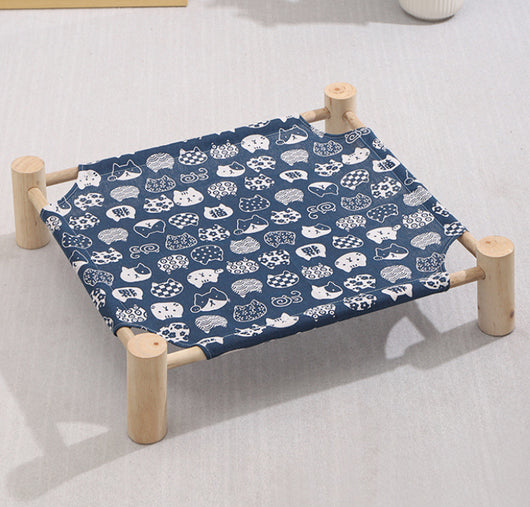 Cama de Madera Maciza para Perros Extraíble y Lavable - Image 15