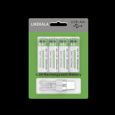 Batería Recargable No 5 de Litio 15V Carga Rápida USB-C AA 3800mAh - Image 8