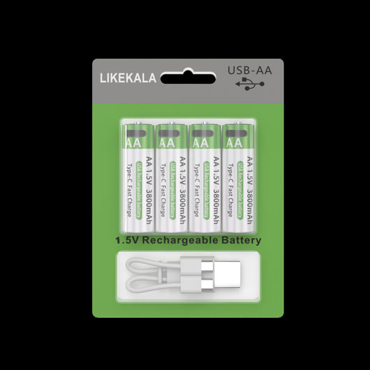 Batería Recargable No 5 de Litio 15V Carga Rápida USB-C AA 3800mAh - Image 8