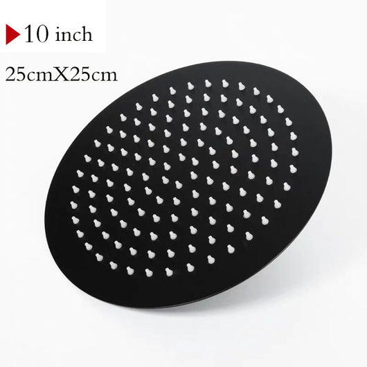 Regadera de Baño Acero Inoxidable 304 con Rociador Negro Premium - Image 18