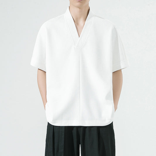 Camisa Casual Retro Estilo Chino para Hombre