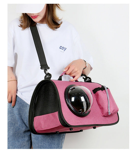 Bolsa Transportadora para Gatos - Mochila Cruzada Portátil para Mascotas - Image 26