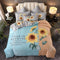 Girasol Juego De Cuatro Piezas Para Cama De 1.5