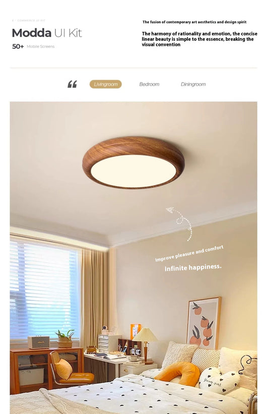 Lámpara de Techo Dormitorio Diseño Moderno Tonos Nogal - Image 24