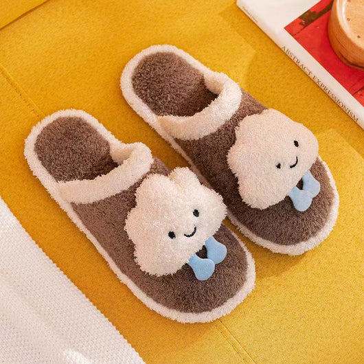 Pantuflas de Algodón para Mujer - Diseño Pareja Adorable para Casa - Image 8