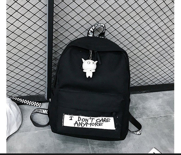 Mochila de Lona Estilo Coreano para Estudiantes y Aventuras