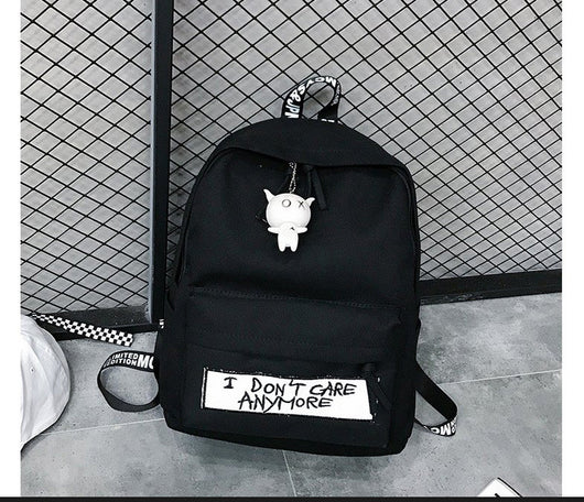 Mochila de Lona Estilo Coreano para Estudiantes y Aventuras - Image 2