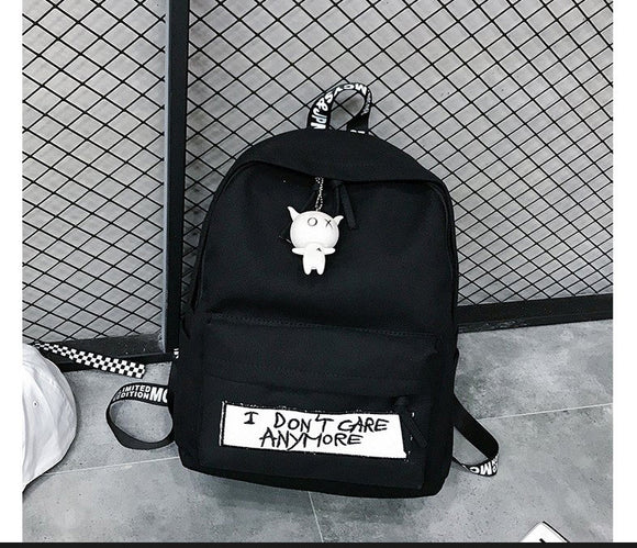 Mochila de Lona Estilo Coreano para Estudiantes y Aventuras