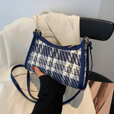Bolso Bandolera de Pintura al Óleo con Cierre de Cremallera para Mujer