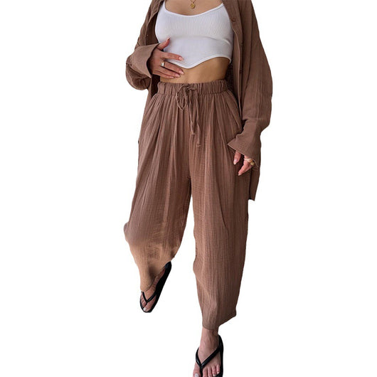 Conjunto de Traje Casual para Mujer: Camisa y Pantalón Elegante - Image 12