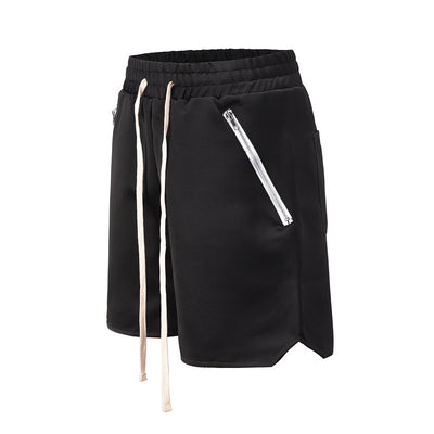 Shorts Hip Hop con Diseño de Abertura Lateral - Estilo Casual Urbano - Image 3