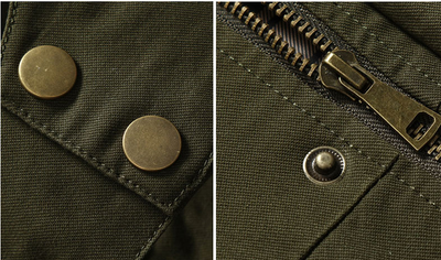 Chaqueta de Algodón Estilo Militar - Image 6
