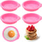 4 Pcs Air Fryer Egg Molds, Air Fryer Egg Molds Silicone, Air Fryer Bites Egg Molds for Muffin Lids, Toast, Non-Stick Air Fryer Accessories