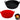 Air Fryer Silicone Liners Pot,8 Inch Air Fryer Basket Liners, Silicone Baking Tray Pots for 3 to 5 Qt for Air Fryer Oven Reusable Baking Tray Oven Accessories (Red+Black) - Tekeno