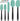 Silicone Spatula Set of 5,High Temperature Resistant, Food Grade Silicone, Dishwasher Safe, for Baking, Cooking (Aqua Green Black, Split-Type) - Tekeno