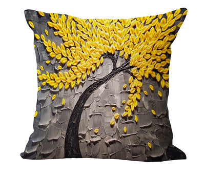 Funda de Almohada con Óleo Artístico en Algodón y Lino - Image 16