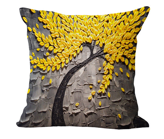 Funda de Almohada con Óleo Artístico en Algodón y Lino - Image 16