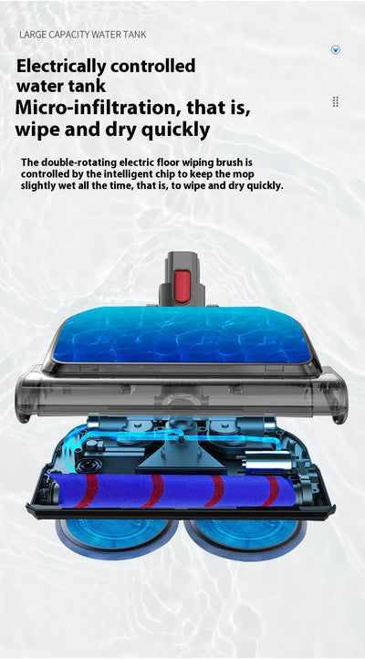Cabezal Limpiador Eléctrico 2 en 1 - Aspiradora y Trapero - Image 11