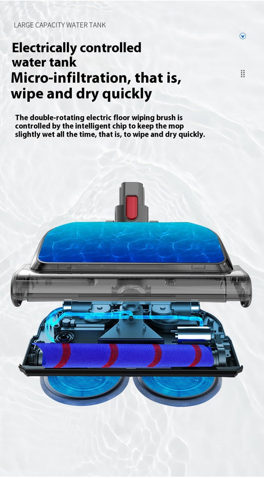 Cabezal Limpiador Eléctrico 2 en 1 - Aspiradora y Trapero - Image 11