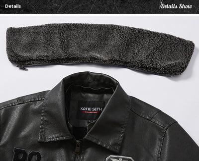 Chaqueta de Cuero Slim Fit para Hombre - Estilo Casual Moderno - Image 28