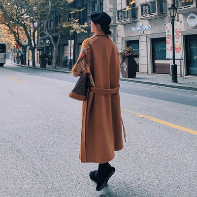Chaqueta Retro de Lana a Cuadros con Costura Gruesa y Cálida para Mujer - Image 4