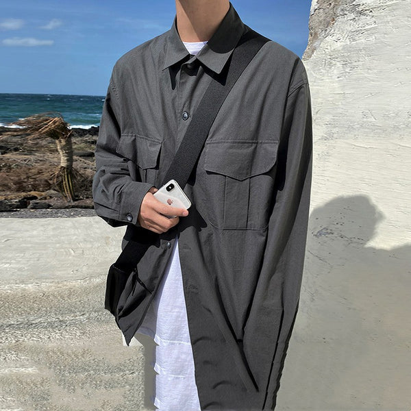 Camisa Suelta de Moda Coreana Estilo Casual