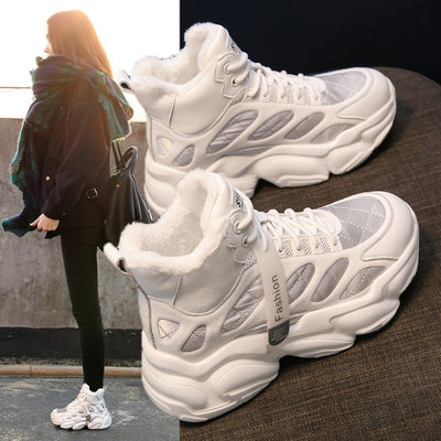 Botines de Terciopelo para Mujer con Caña Interior Elevada - Image 10
