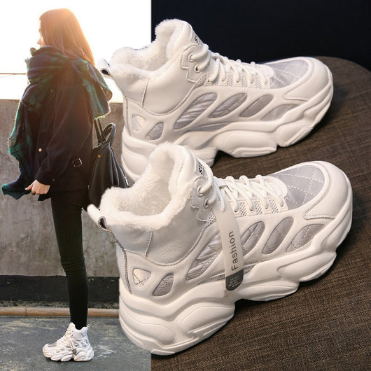 Botines de Terciopelo para Mujer con Caña Interior Elevada - Image 10