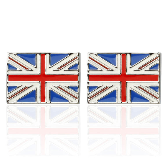 Gemelos Bandera Británica en Azul, Rojo y Blanco