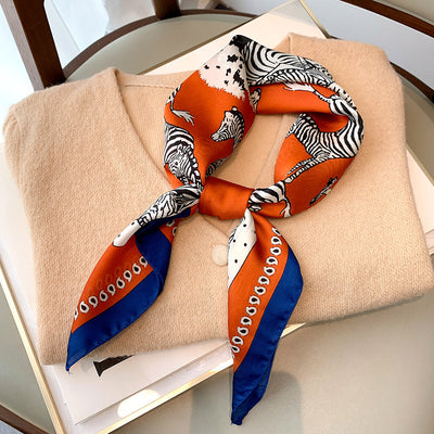 Pañuelo Elegante de Bloques de Color para Mujer - Image 18