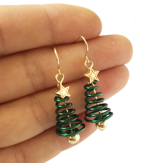 Kit DIY de Aretes Navideños: Árbol y Estrella - Image 5