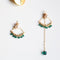 Aretes Asimétricos de Esmeralda