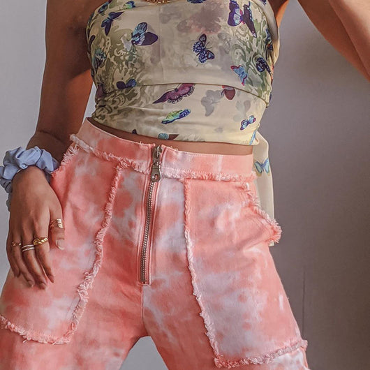 Jeans Tie Dye Raw Denim - Image 4