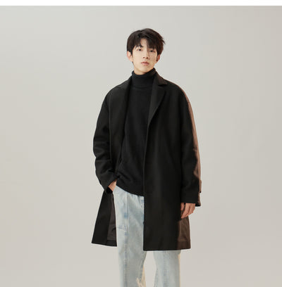 Abrigo de Lana Estilo Coreano Cuello Solapa Elegante - Image 24