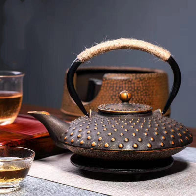 Tetera de Hierro Fundido Peonía - Juego de Té Tradicional - Image 46