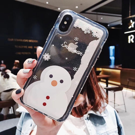 Funda Móvil Apple Copos de Nieve Arena Navidad - Image 10