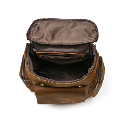 Mochila de Cuero Crazy Horse para Hombre - Piel de Res Premium - Image 3