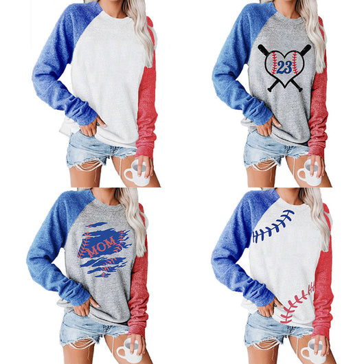 Sudadera Suelta con Cuello Redondo y Bloques de Color - Image 4